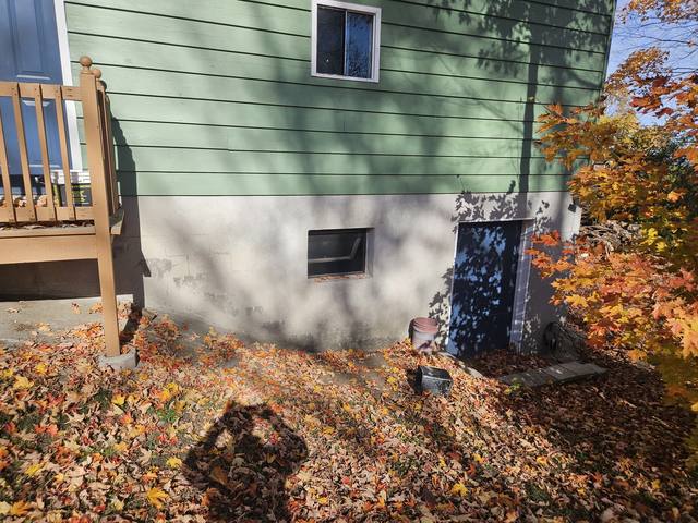 Alair garage — the new structure tied in beside the existing house